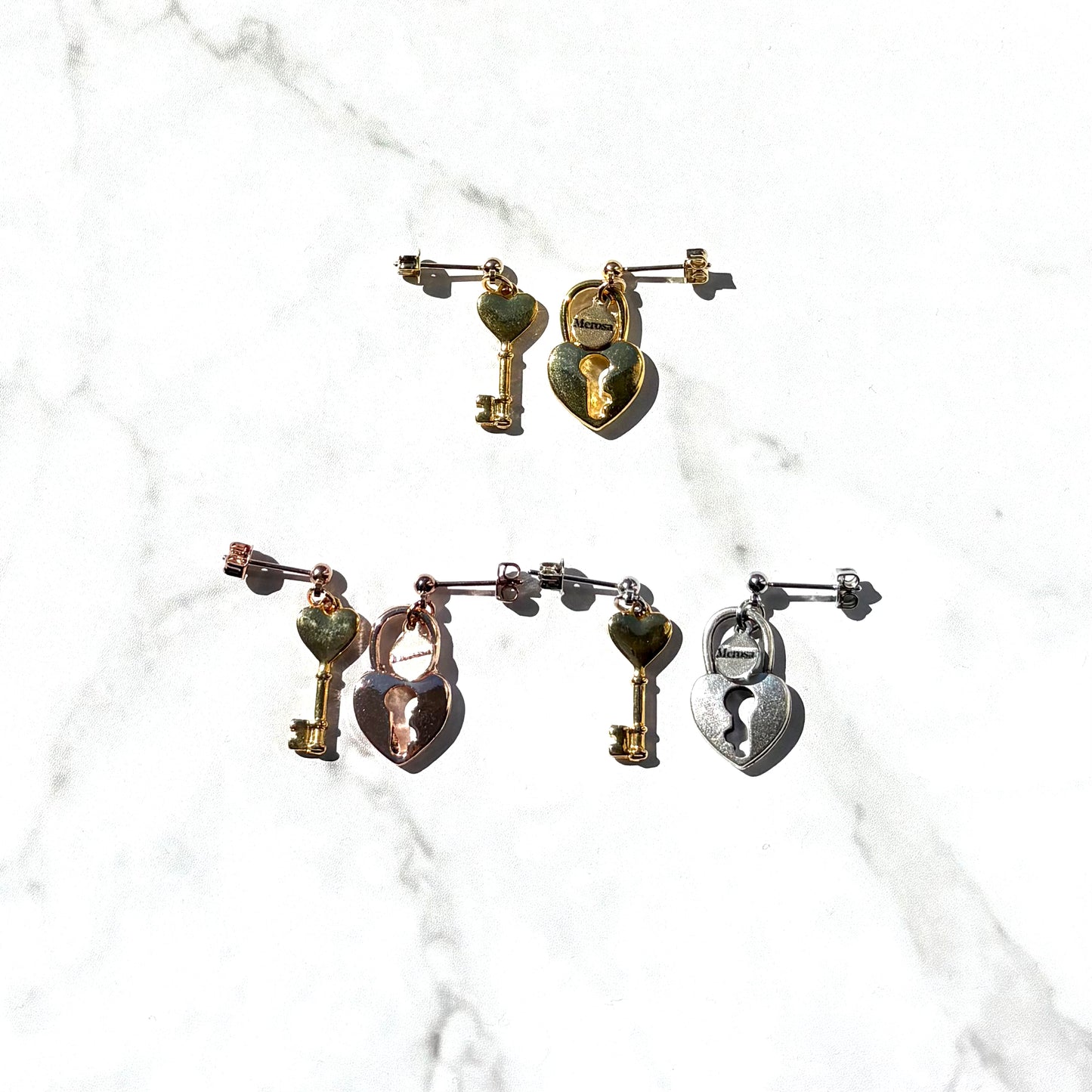 Vorhängeschloss-Ohrringe