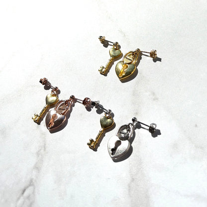 Vorhängeschloss-Ohrringe